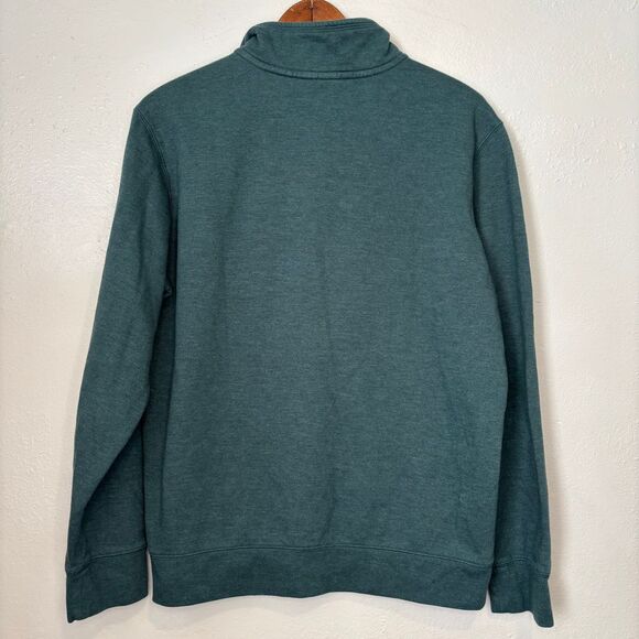 Eddie Bauer Men's Pullover Sweatshirt 1/4 Zip Teal Green Activewear Medium - Picture 7 of 7